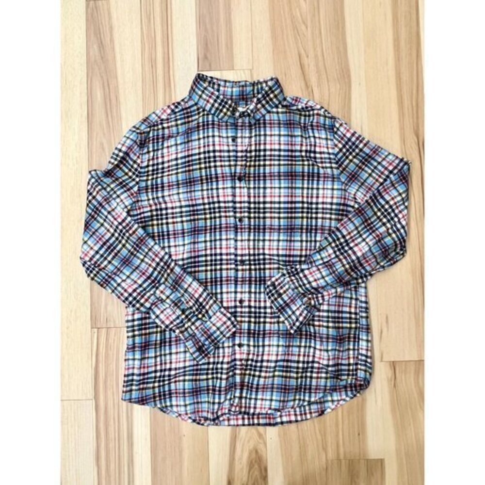 Goodfellow & Co Men's Plaid Flannel Button Down Shirt L